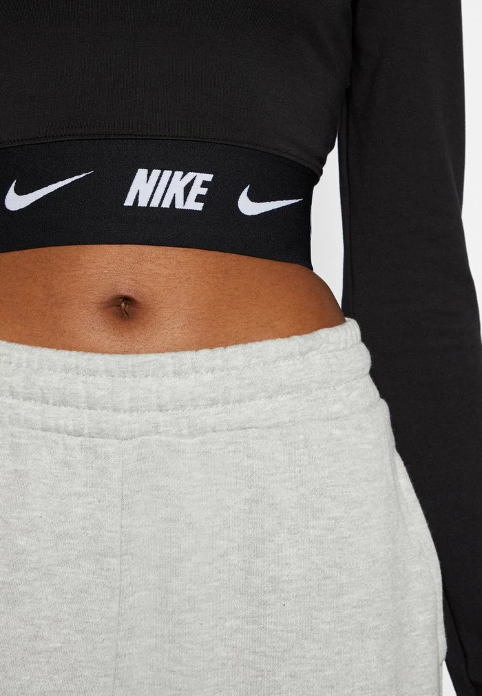 Nike Sportswear CROP TAPE - Long Sleeved Top - Black - Image 6