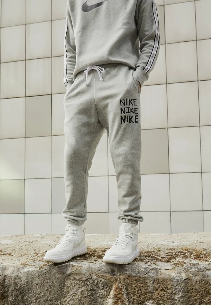 Nike Sportswear Tracksuit Bottoms - Dark Grey Heather/white/black - Image 3