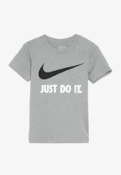 Nike Sportswear TEE - Print T-shirt - Dark Grey Heather/white
