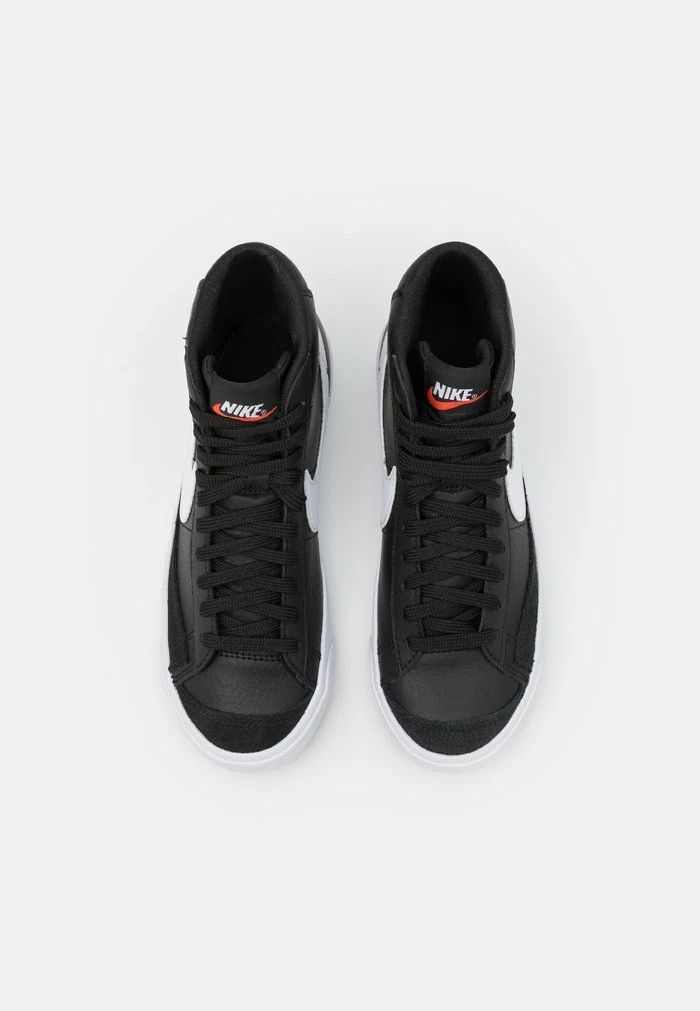 Nike Sportswear BLAZER MID 77 BG UNISEX - High-top Trainers - Black/white/team Orange - Image 4