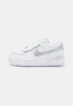 Nike Sportswear W AF1 SHADOW - Trainers - White/metallic Silver/pure Platinum/blackened Blue