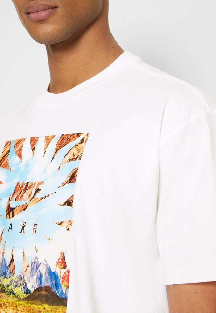 Nike Sportswear OPEN TEE - Print T-shirt - White - Image 7