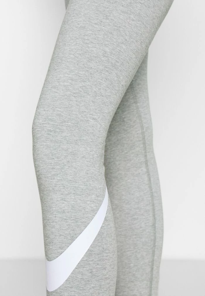 Nike Sportswear Leggings - Trousers - Grey Heather/white - Image 5