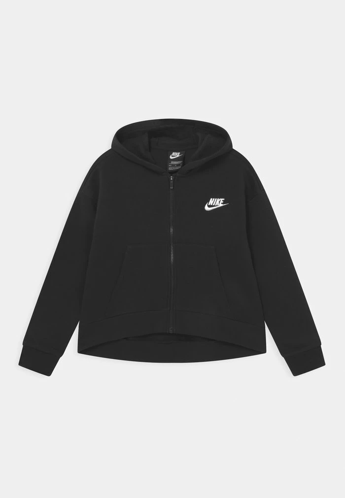 Nike Sportswear CLUB HOODIE - Zip-up Sweatshirt - Black/white