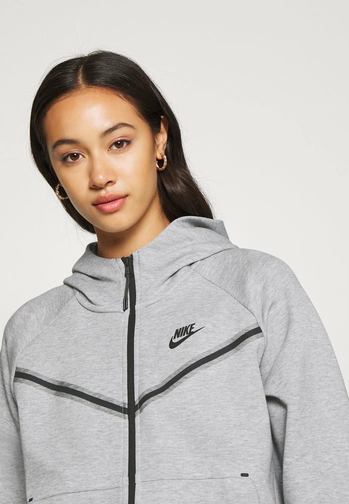 Nike Sportswear Hoodie - Dk Grey Heather/black - Image 5