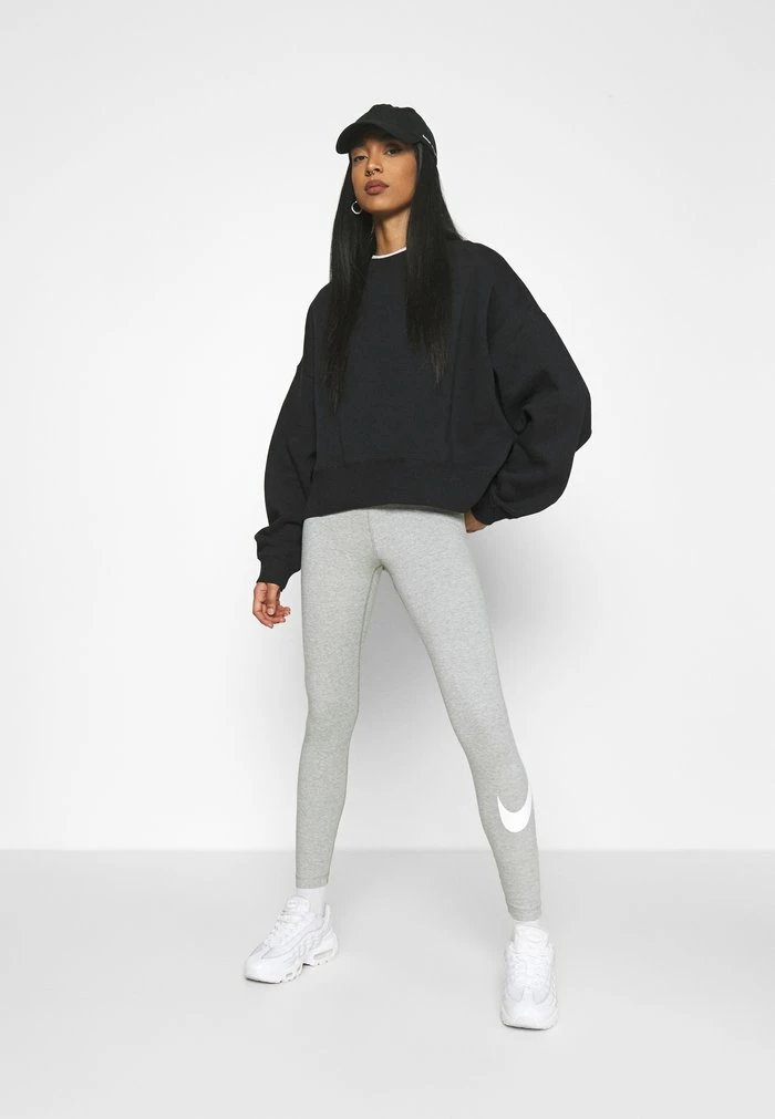 Nike Sportswear Leggings - Trousers - Grey Heather/white - Image 2
