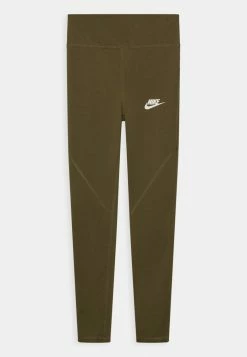 Nike Sportswear FAVORITES - Leggings - Trousers - Medium Olive/white