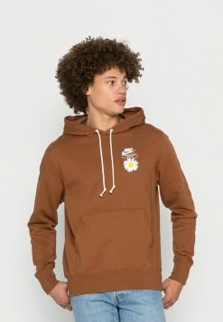 Nike Sportswear HOODIE - Sweatshirt - Pecan/white