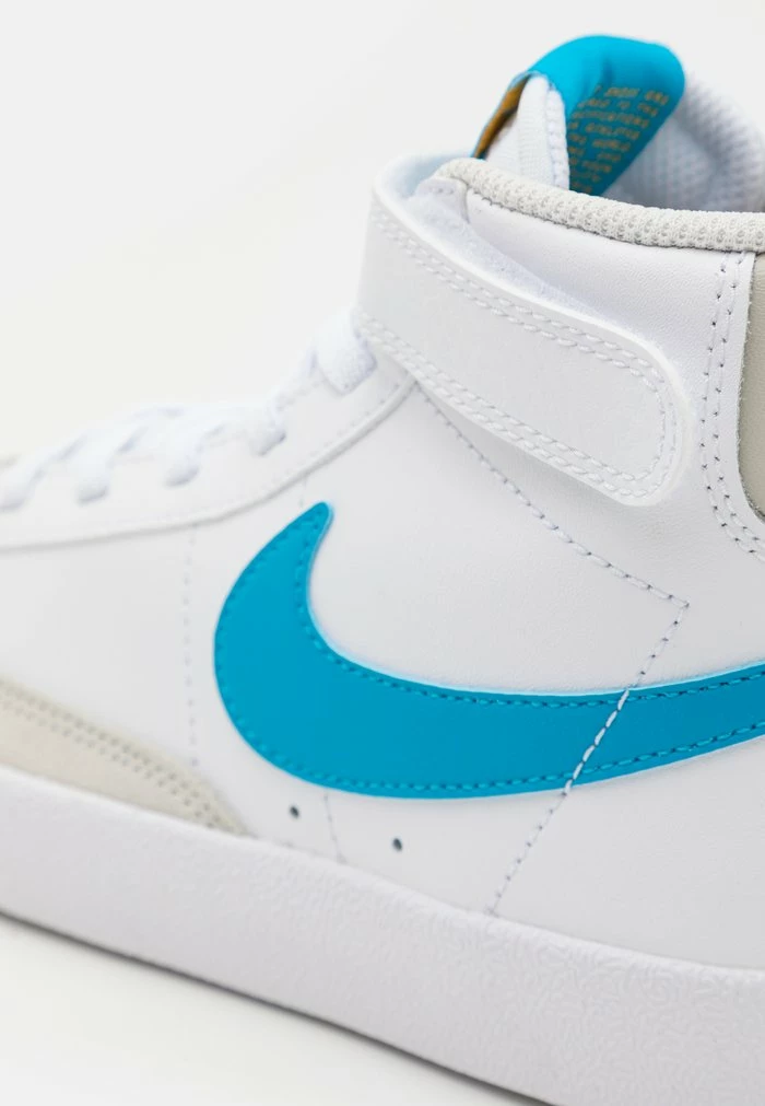 Nike Sportswear BLAZER MID 77 BP UNISEX - High-top Trainers - White/laser Blue/yellow Ochre/light Bone - Image 6