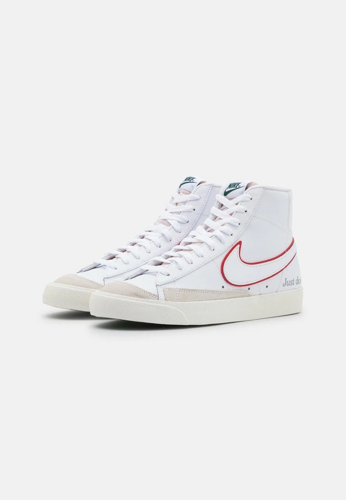 Nike Sportswear BLAZER MID '77 - High-top Trainers - White/university Red/noble Green/metallic Silver/sail/summit White - Image 2