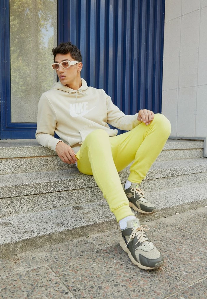 Nike Sportswear CLUB HOODIE - Hoodie - Rattan/white - Image 3