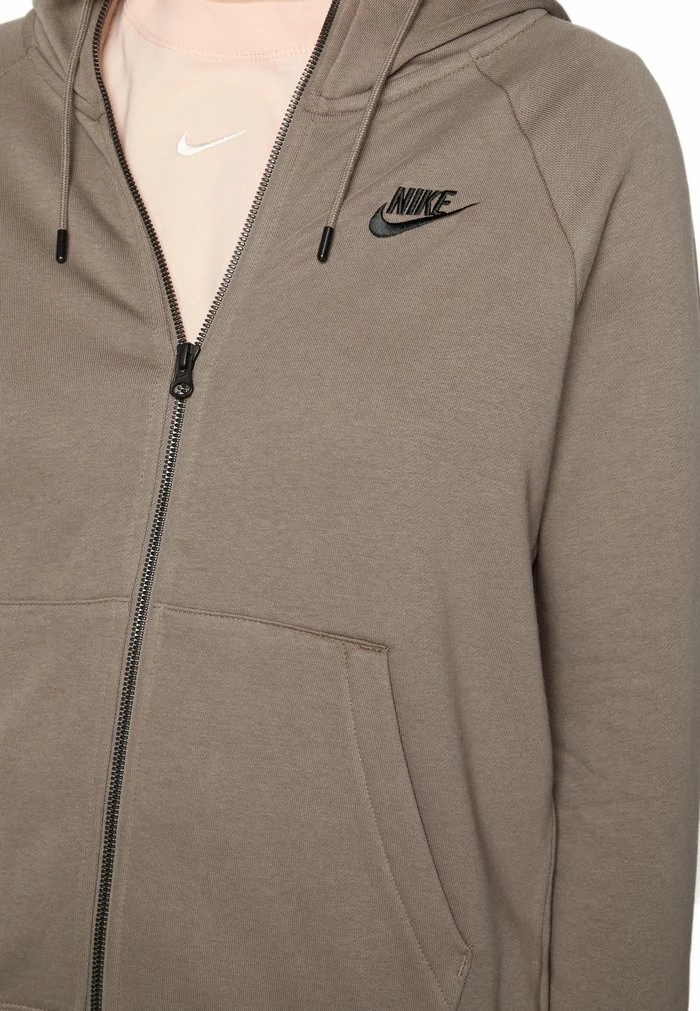 Nike Sportswear HOODIE - Zip-up Sweatshirt - Olive Grey/black - Image 6