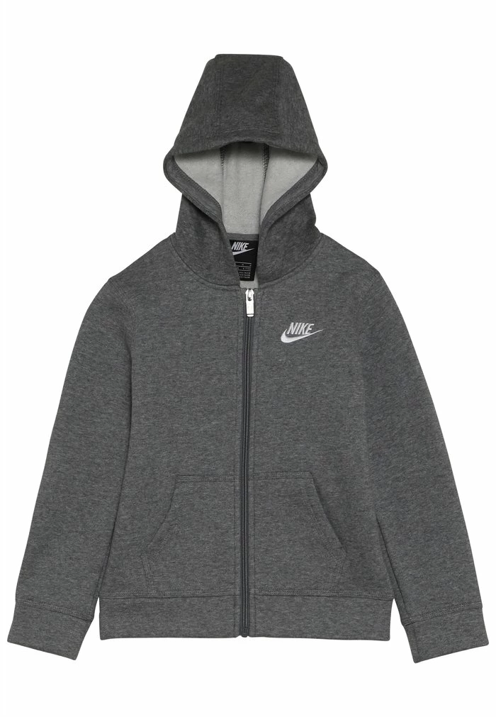 Nike Sportswear CLUB HOODIE - Zip-up Sweatshirt - Carbon Heather - Image 4