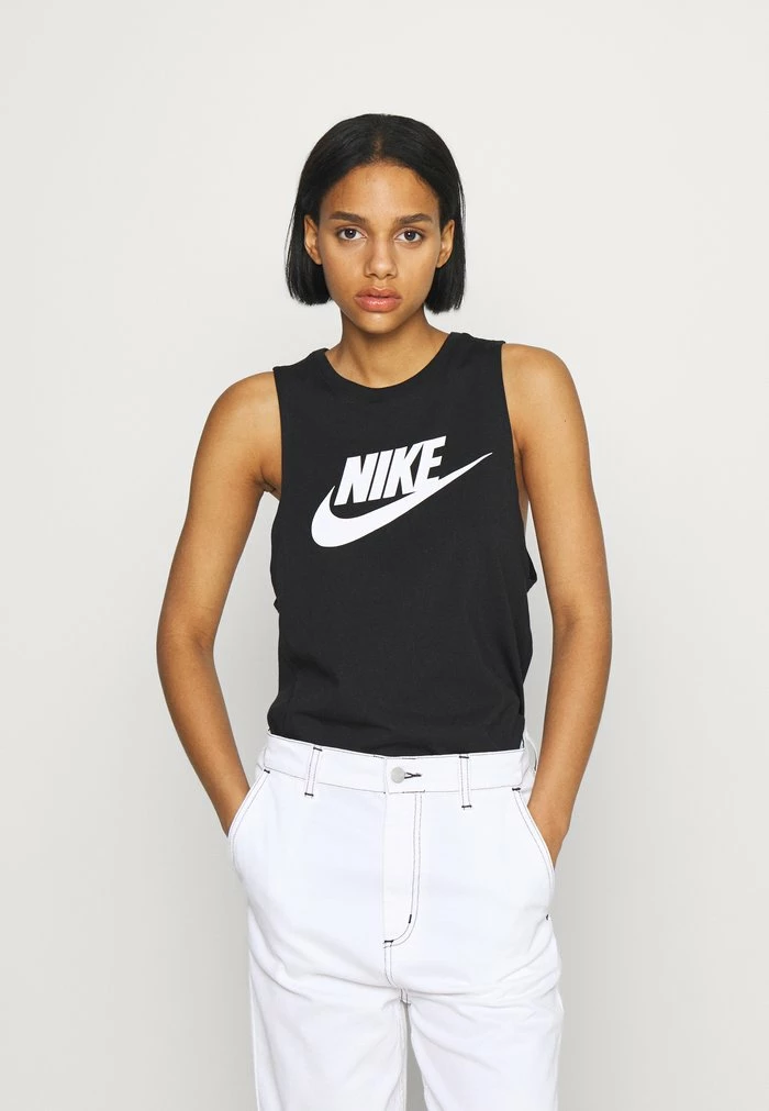 Nike Sportswear TANK MSCL FUTURA NEW - Top - Black/white