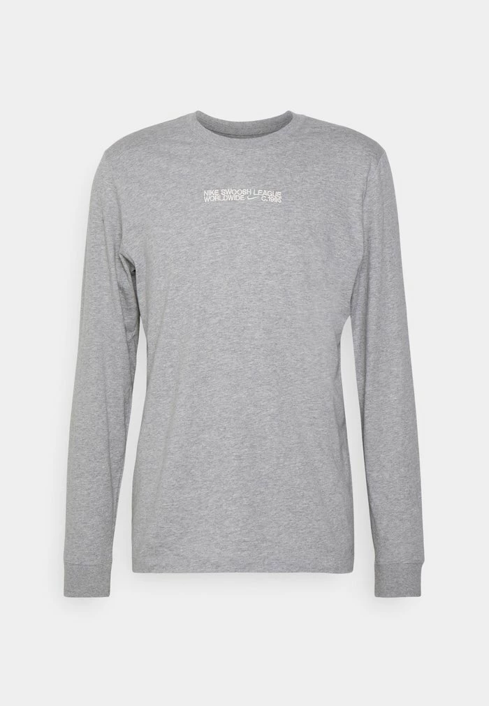Nike Sportswear CORE TEE - Long Sleeved Top - Dark Grey Heather - Image 4