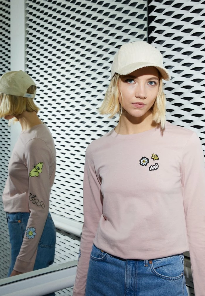 Nike Sportswear TEE AIR SPRUNG - Long Sleeved Top - Pink Oxford - Image 4