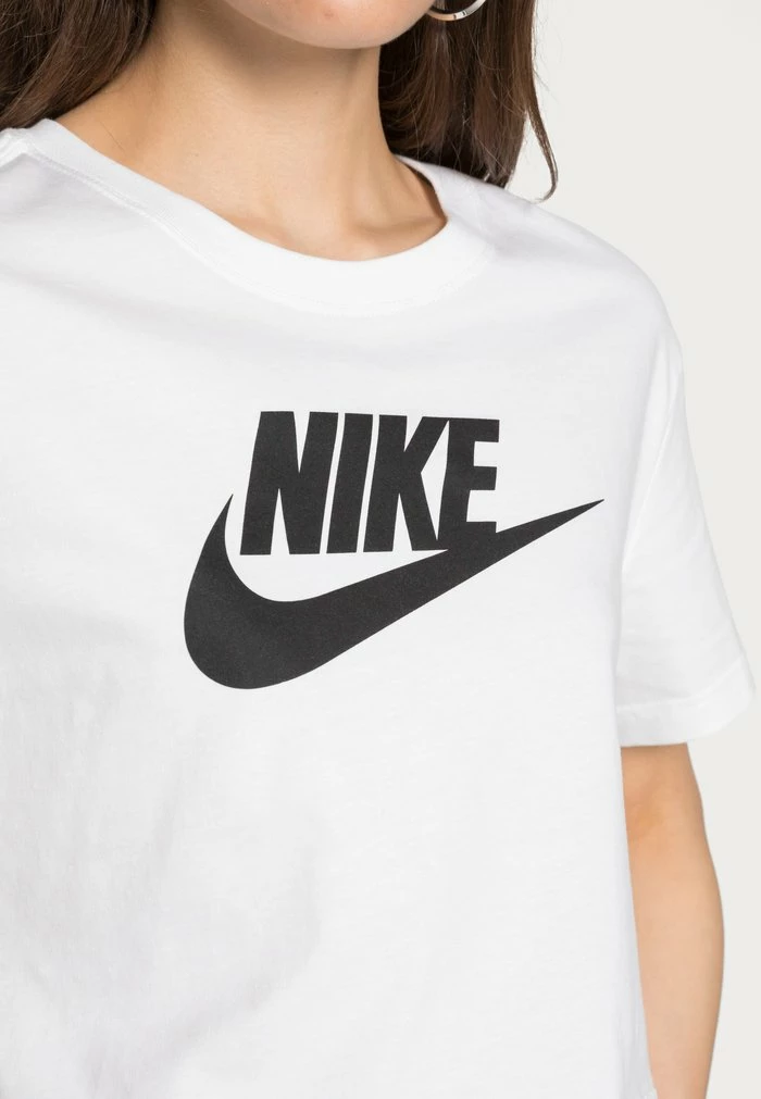Nike Sportswear TEE - Print T-shirt - White/black - Image 5