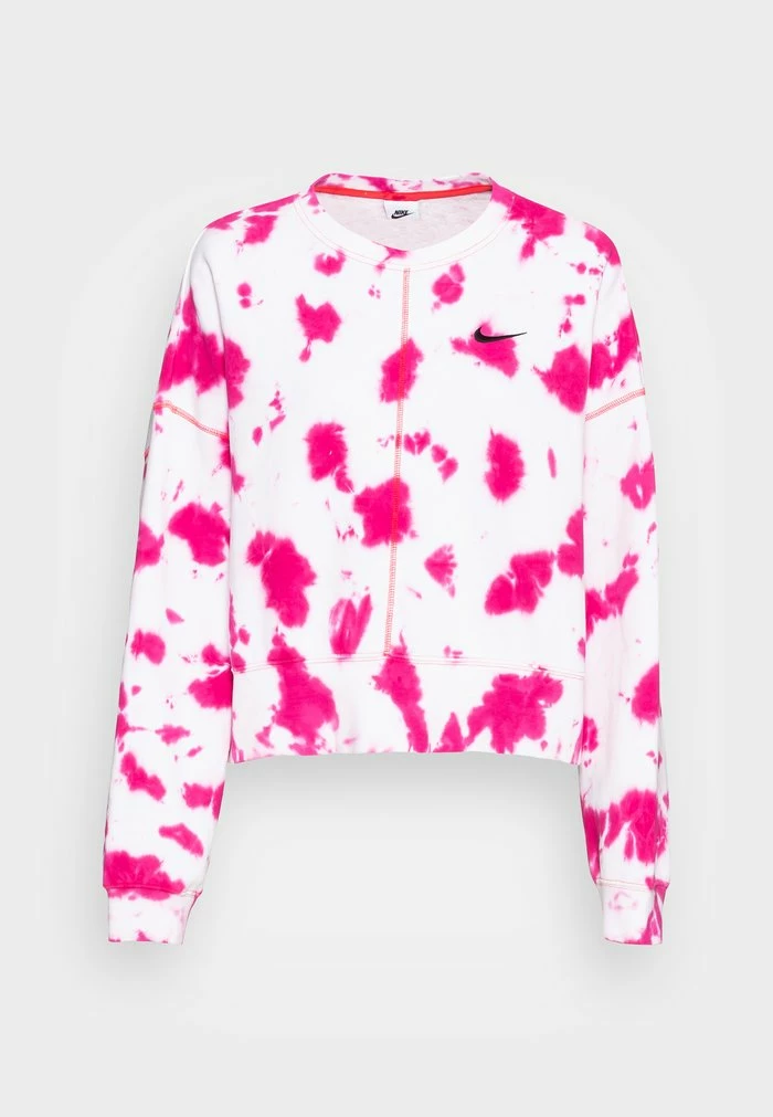 Nike Sportswear TIE DYE CREW - Sweatshirt - Active Pink/siren Red - Image 4