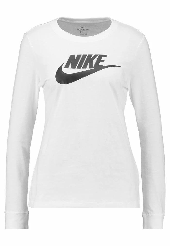 Nike Sportswear TEE ICON - Long Sleeved Top - White/black - Image 4