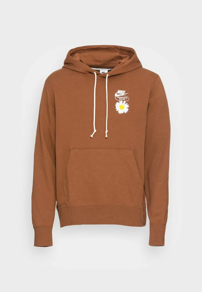 Nike Sportswear HOODIE - Sweatshirt - Pecan/white - Image 4