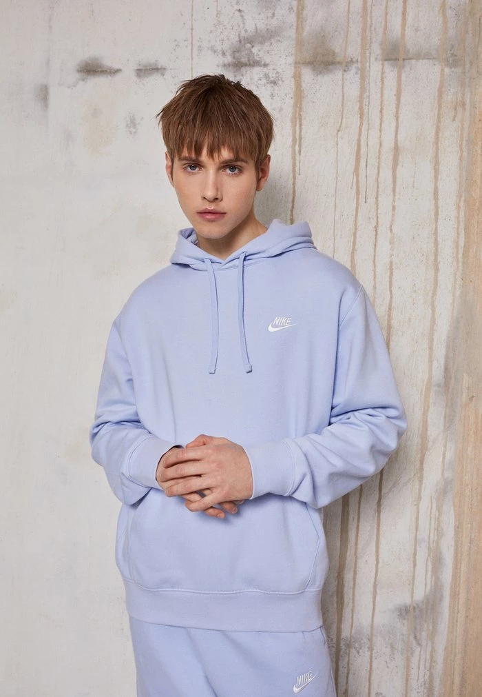 Nike Sportswear CLUB HOODIE - Hoodie - Light Marine/white - Image 3