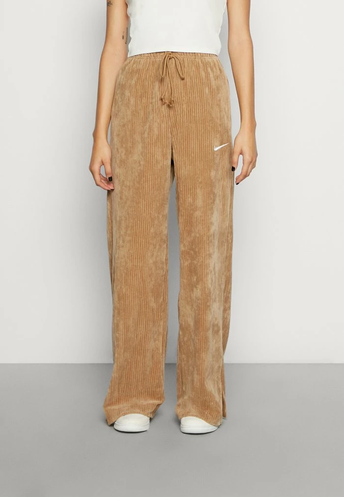 Nike Sportswear PANT WIDE - Tracksuit Bottoms - Beige