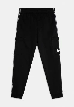Nike Sportswear B NSW REPEAT SW FLC PANT - Tracksuit Bottoms - Black/white