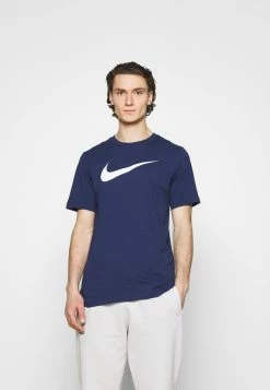 Nike Sportswear TEE ICON - Print T-shirt - Midnight Navy/white