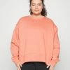 Nike Sportswear PLUS - Sweatshirt - Madder Root/white