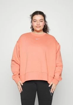 Nike Sportswear PLUS - Sweatshirt - Madder Root/white