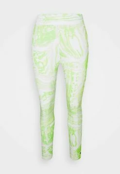 Nike Sportswear Leggings - Trousers - White/lemon Twist