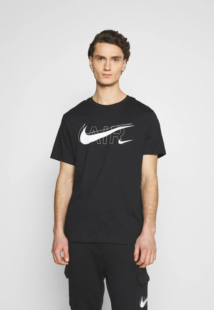 Nike Sportswear TEE AIR - Print T-shirt - Black/reflective Silver