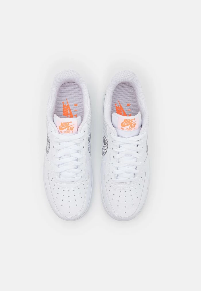 Nike Sportswear AIR FORCE 1 '07 UNISEX - Trainers - White/black/orange - Image 4