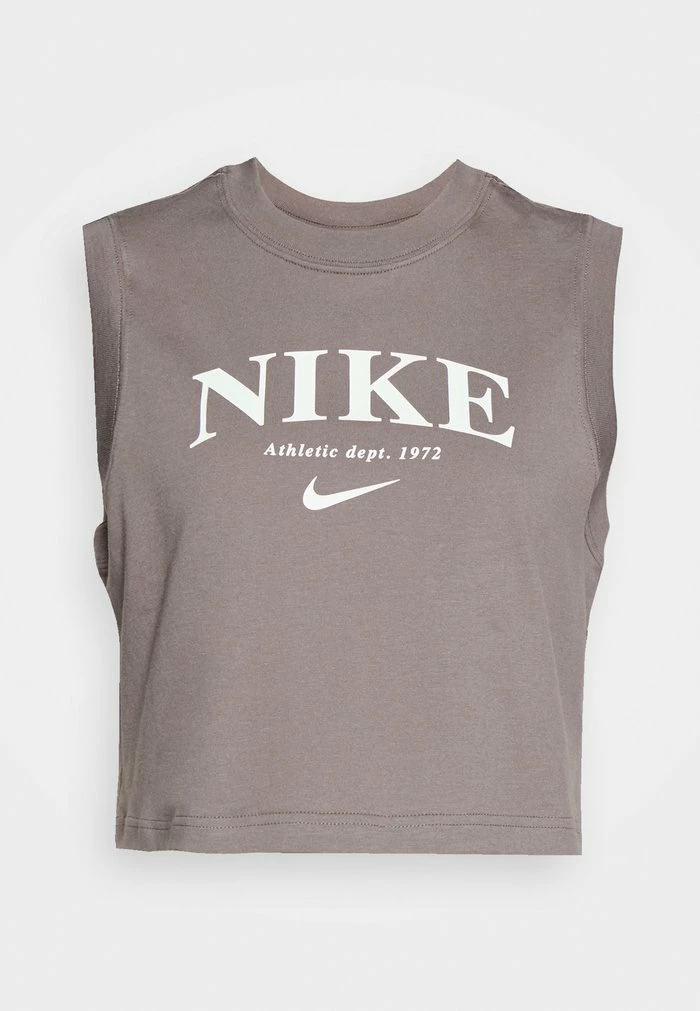 Nike Sportswear TANK - Top - Cave Stone/white - Image 7
