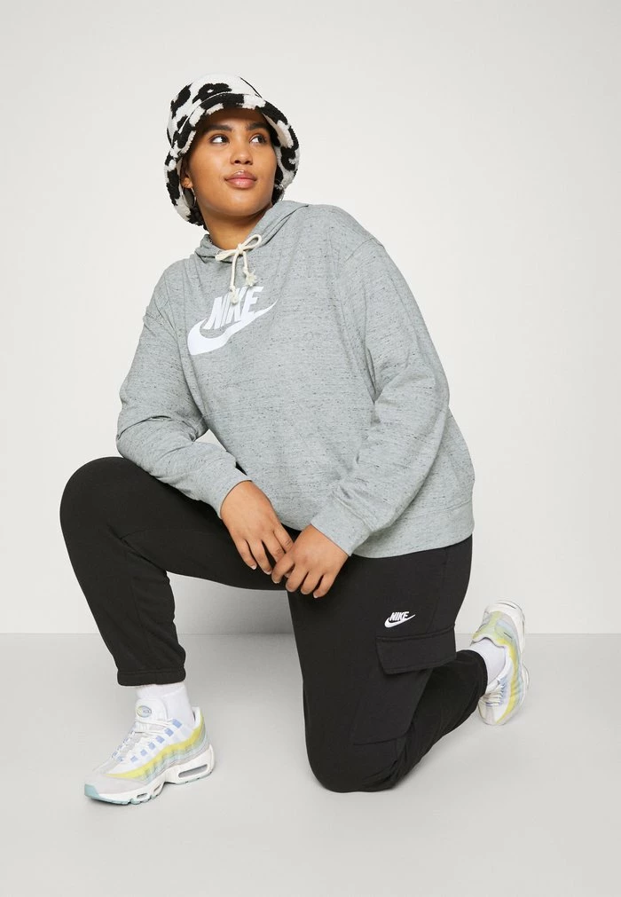 Nike Sportswear GYM EASY - Sweatshirt - Grey Heather/white - Image 4