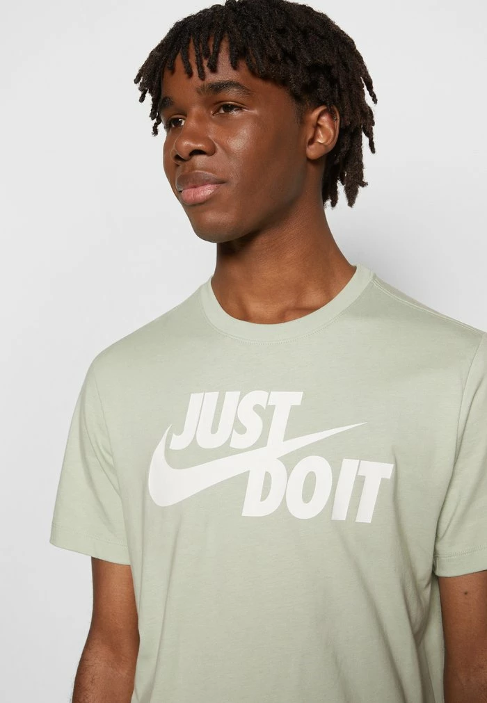 Nike Sportswear TEE JUST DO IT - Print T-shirt - Seafoam/white - Image 7