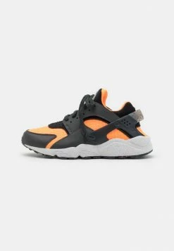 Nike Sportswear AIR HUARACHE CRATER PRM UNISEX - Trainers - Anthracite/black/atomic Orange/white/volt