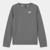 Nike Sportswear CREW CLUB - Sweatshirt - Carbon Heather/white