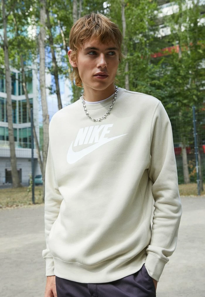 Nike Sportswear CLUB CREW - Sweatshirt - Beige