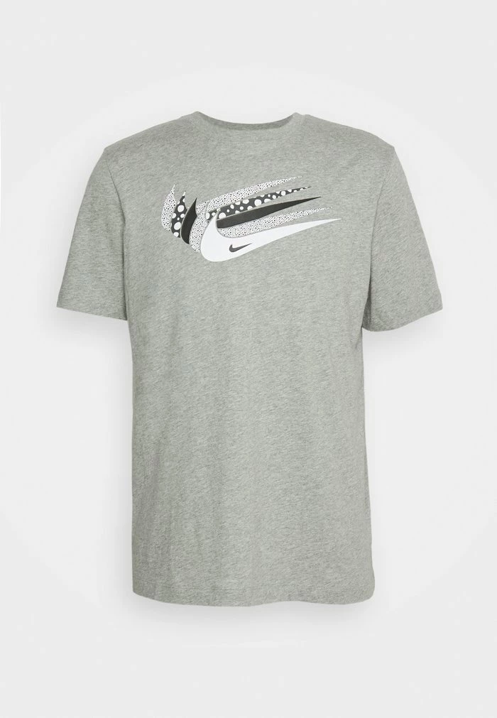 Nike Sportswear TEE - Print T-shirt - Dark Grey Heather/white - Image 4