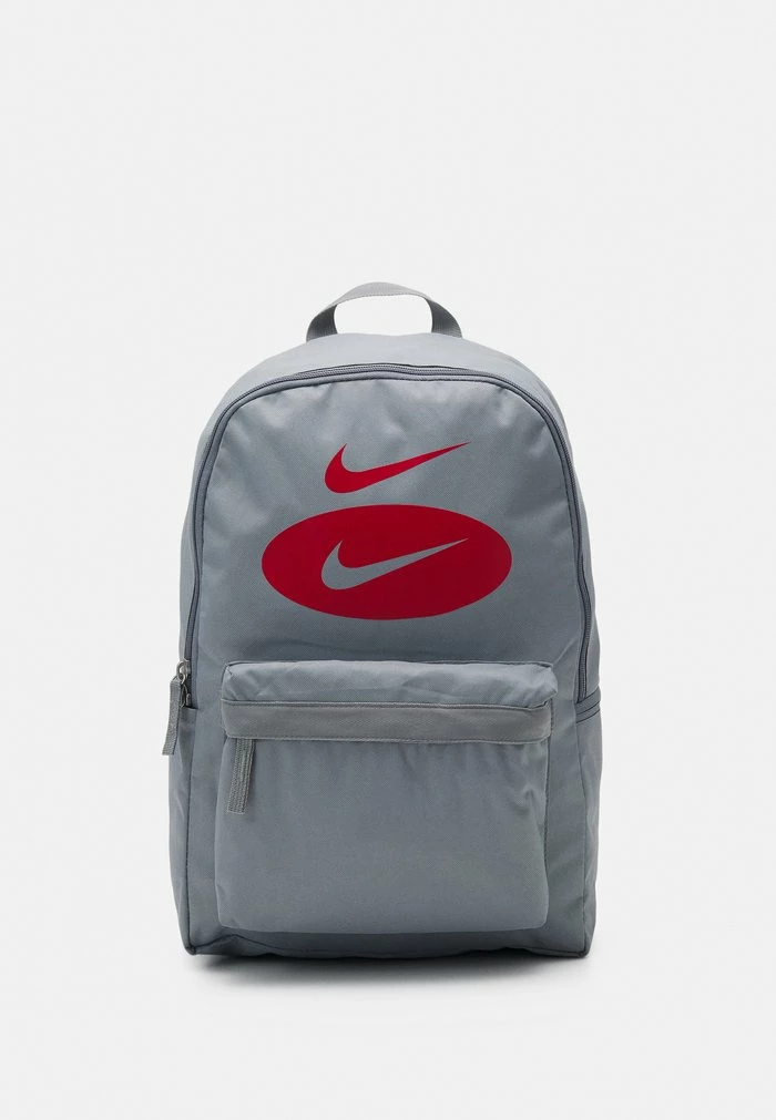 Nike Sportswear HERITAGE BACKPACK UNISEX - Rucksack - Particle Grey/university Red