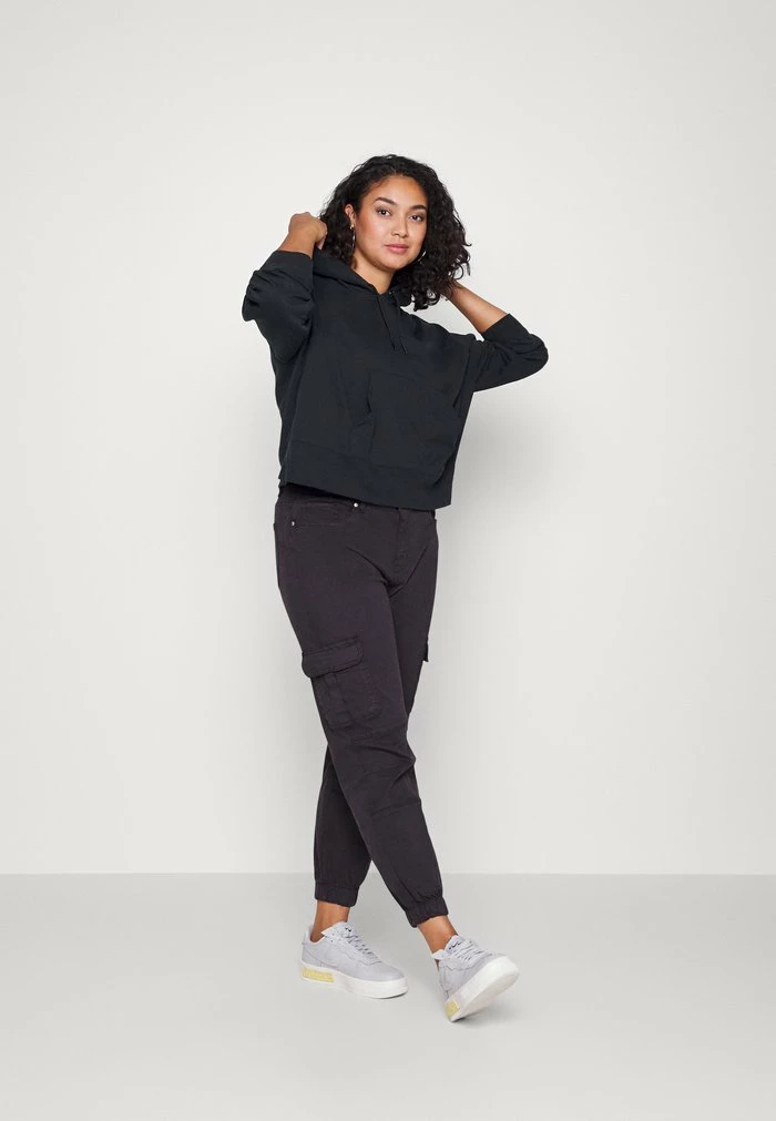 Nike Sportswear NSW HOODIE PLUS - Sweatshirt - Black/white - Image 2