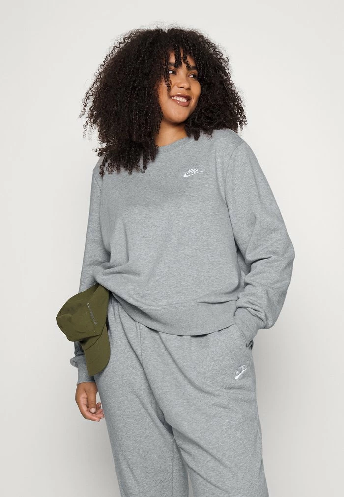 Nike Sportswear CLUB PANT - Tracksuit Bottoms - Dark Grey Heather/white - Image 4