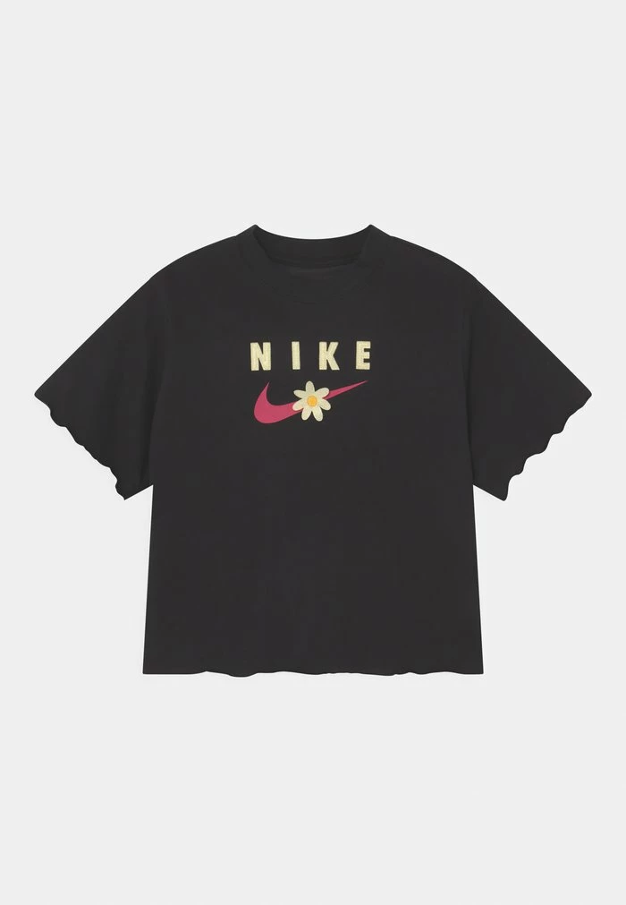 Nike Sportswear ENERGY FRILLY TEE - Print T-shirt - Black
