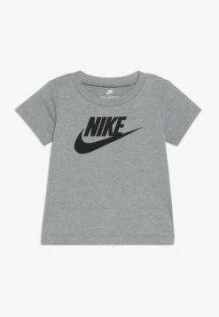 Nike Sportswear FUTURA TEE - Print T-shirt - Dark Grey Heather