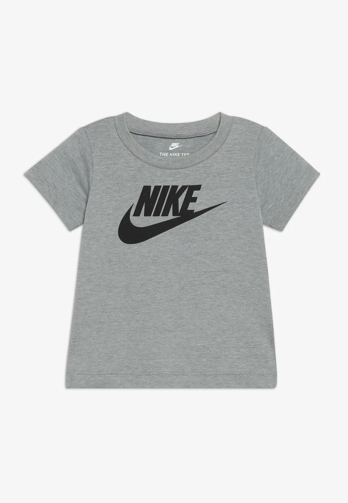 Nike Sportswear FUTURA TEE - Print T-shirt - Dark Grey Heather