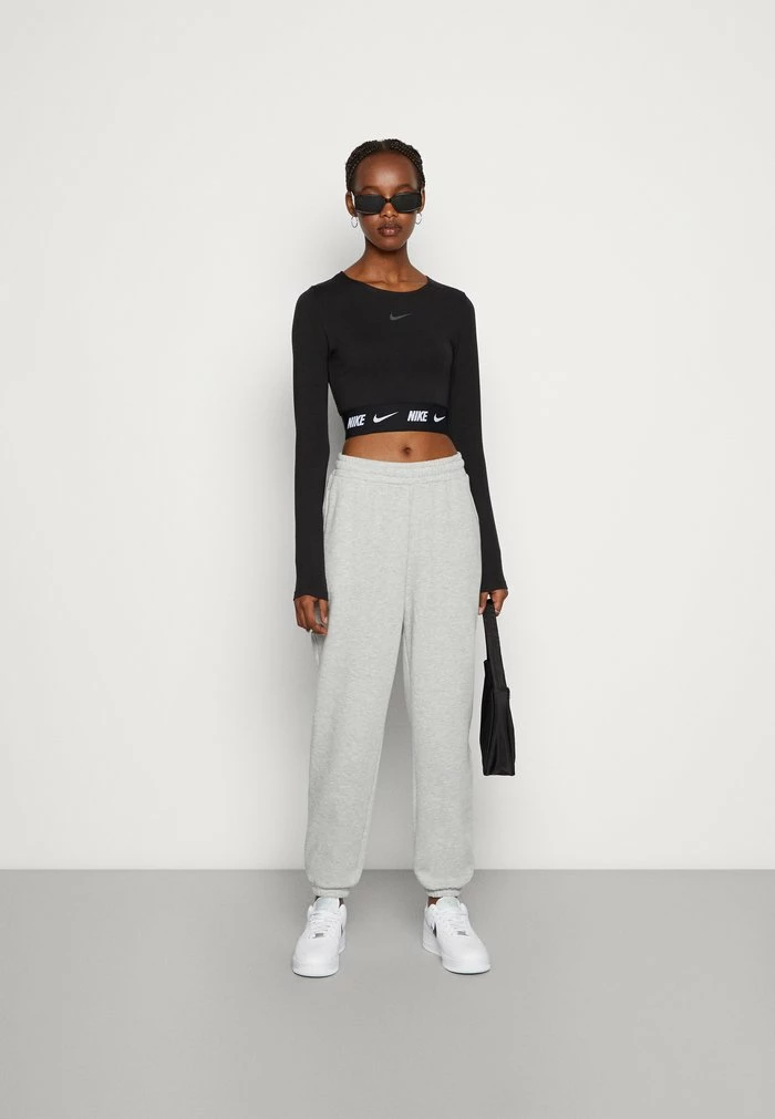 Nike Sportswear CROP TAPE - Long Sleeved Top - Black - Image 2