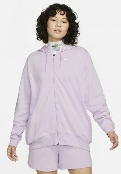 Nike Sportswear HOODIE OVER SIZED - Zip-up Sweatshirt - Doll/white