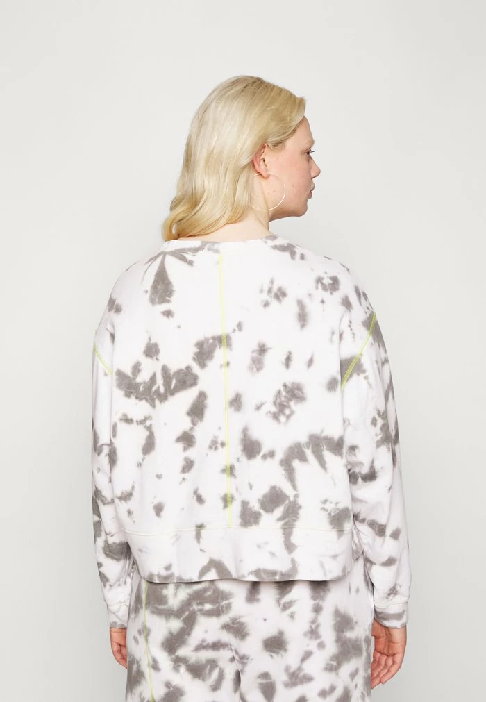 Nike Sportswear CREW - Sweatshirt - Flat Pewter/atomic Green/black - Image 5