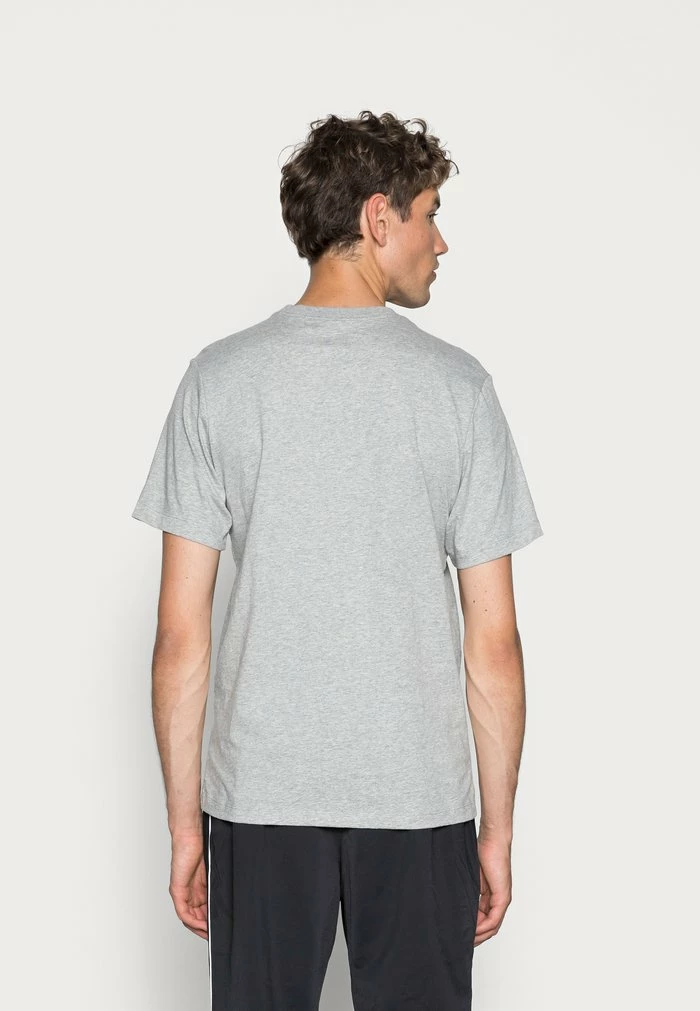 Nike Sportswear CLUB TEE - Basic T-shirt - Dark Grey Heather/black - Image 3